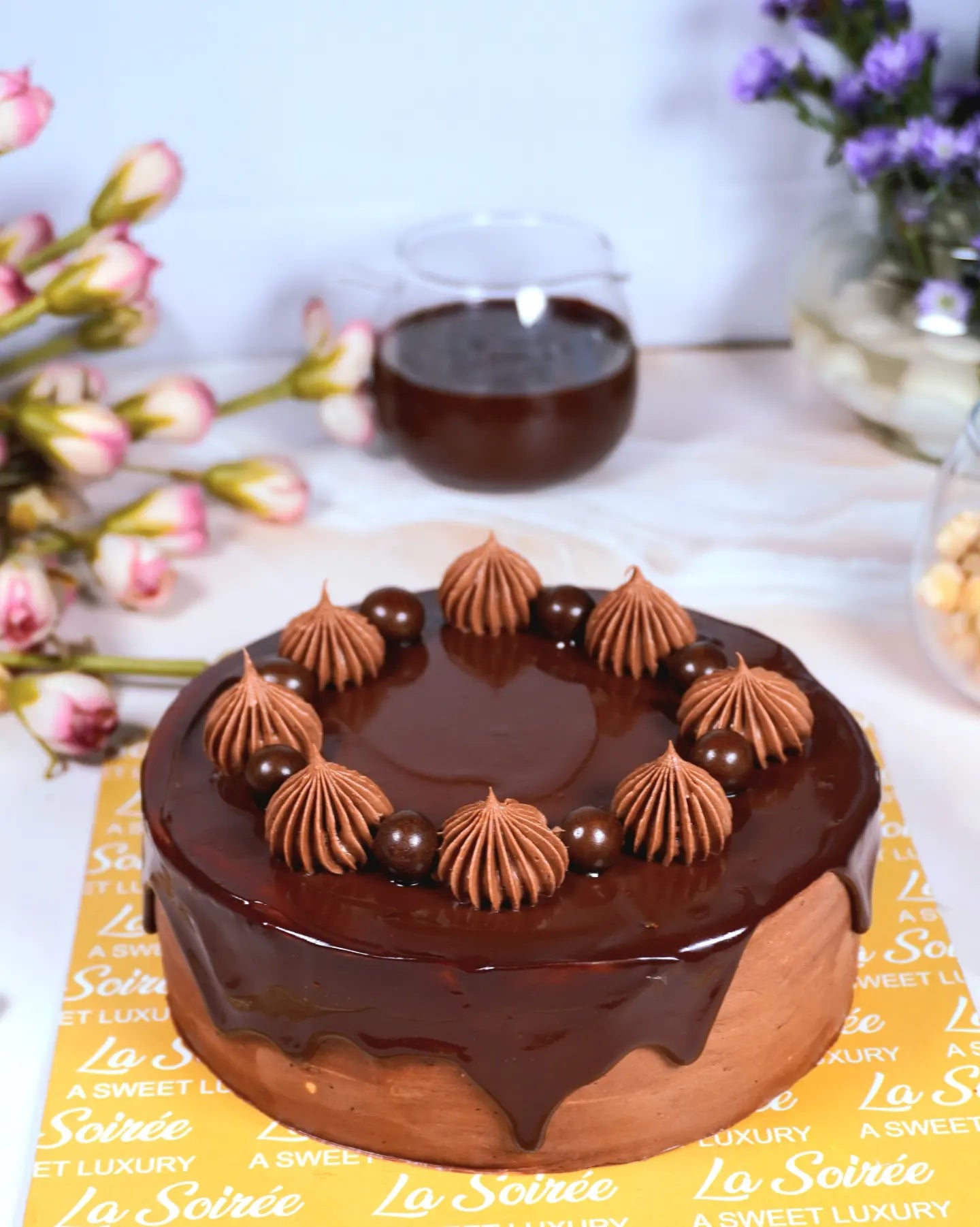 Belgian Dark Chocolate Truffle cake