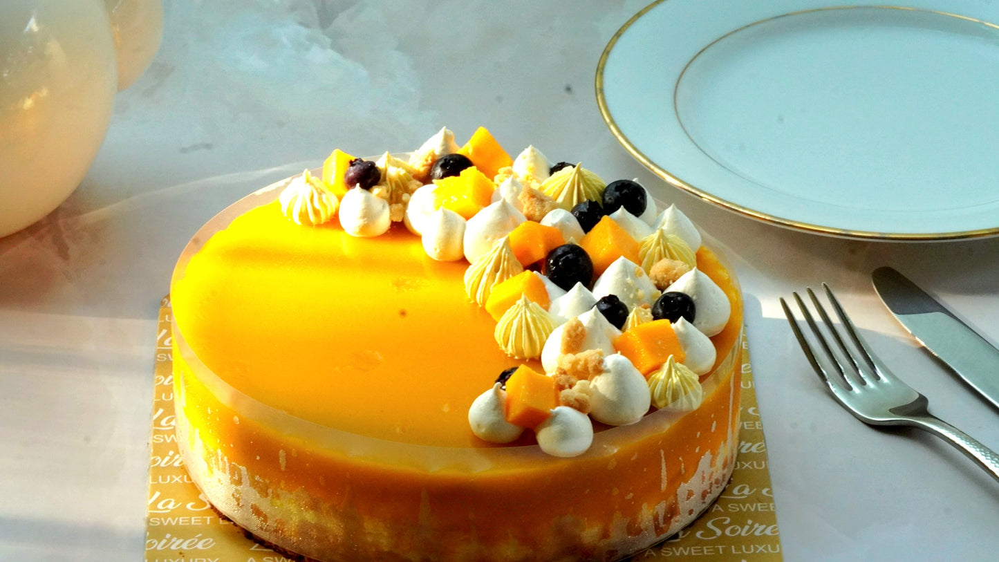 Mango Burnt Basque Cheesecake
