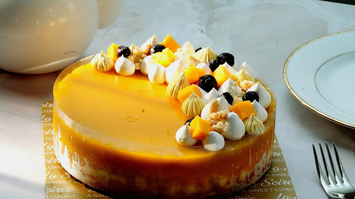 Mango Burnt Basque Cheesecake