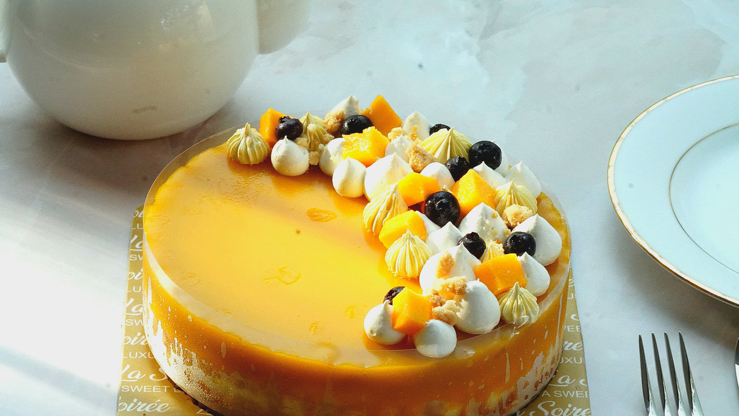 Mango Burnt Basque Cheesecake