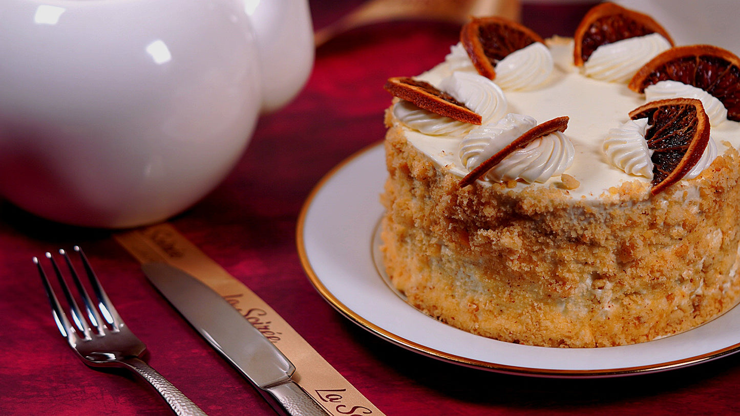 Orange Carrot Cake with Cheese frosting