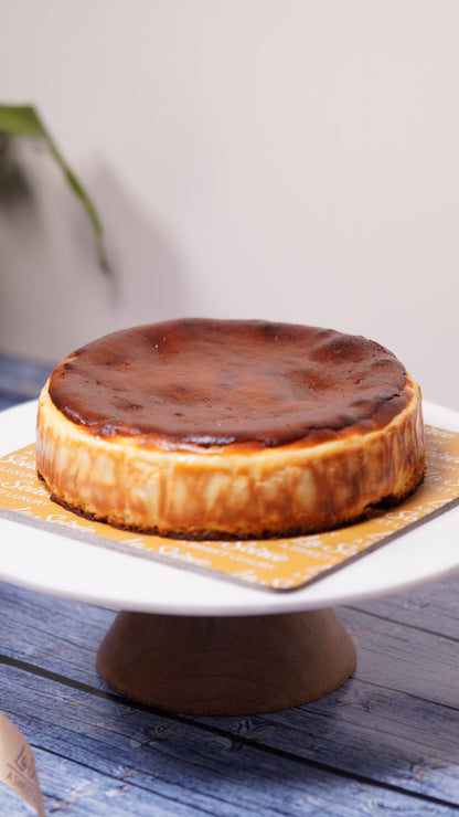 Classic Burnt Basque Cheesecake (Gluten-free)