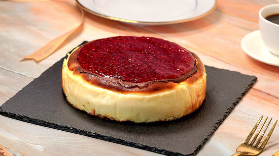 Raspberry Burnt Basque Cheesecake – La Soiree India